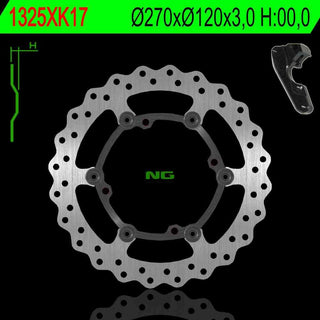 NG Oversize Rotor Kit 270mm Includes Bracket NG1325XK17