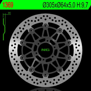 NG Premium Brake Rotor Oem Replacement NG1369