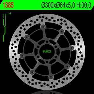 NG Premium Brake Rotor Oem Replacement NG1385