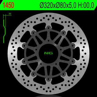 NG Premium Brake Rotor Oem Replacement NG1450