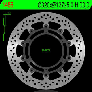 NG Premium Brake Rotor Oem Replacement NG1456