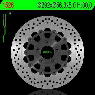 NG Premium Brake Rotor Oem Replacement NG1526