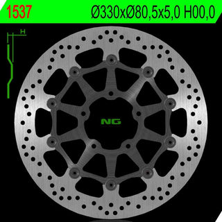 NG Premium Brake Rotor Oem Replacement NG1537