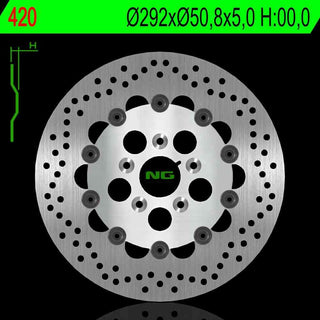 NG Premium Brake Rotor Oem Replacement NG420