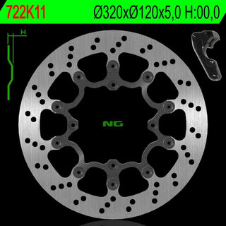 NG Oversize Rotor Kit 320mm Includes Bracket NG722K11