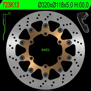 NG Oversize Rotor Kit 320mm Includes Bracket NG723K13