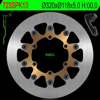 NG Oversize Rotor Kit 320mm Includes Bracket NG723SPK13