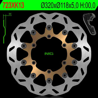 NG Oversize Rotor Kit 320mm Includes Bracket NG723XK13