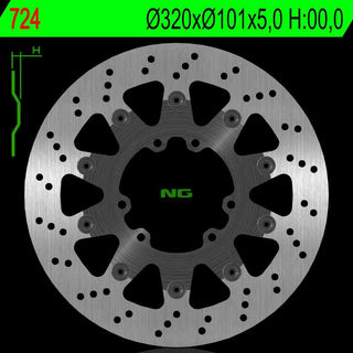 NG Premium Brake Rotor 320mm Rotor only NG724