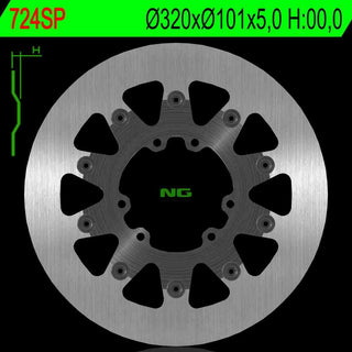 NG Premium Brake Rotor 320mm NON Vented NG724SP