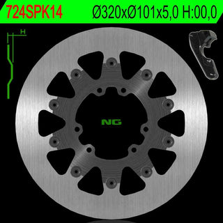 NG Oversize Rotor Kit 320mm Includes Bracket NG724SPK14