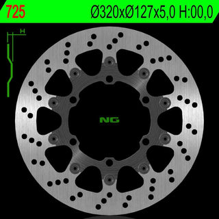 NG Premium Brake Rotor 320mm Rotor only NG725