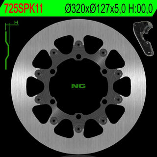 NG Oversize Rotor Kit 320mm Includes Bracket NG725SPK11