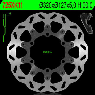 NG Oversize Rotor Kit 320mm Includes Bracket NG725XK11