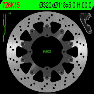 NG Oversize Rotor Kit 320mm Includes Bracket NG726K15