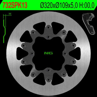 NG Oversize Rotor Kit 320mm Includes Bracket NG732SPK13