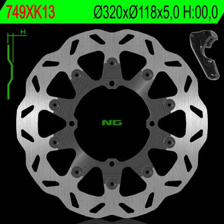 NG Oversize Rotor Kit 320mm Includes Bracket NG749XK13