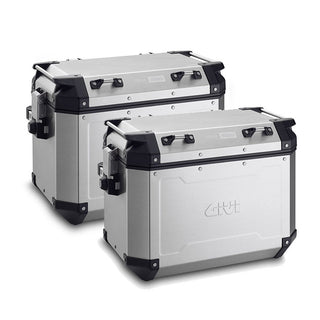 Givi OBKN37APACK2 Trekker 37 Litre Outback Cam-Side Cases Pair - Silver