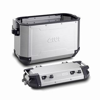 Givi OBKN37APACK2 Trekker 37 Litre Outback Cam-Side Cases Pair - Silver