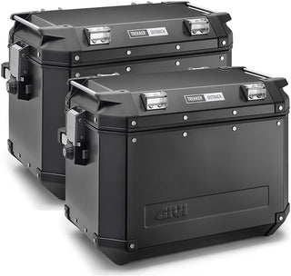 Givi OBKN37BPACK2 Trekker 37 Litre Outback Cam-Side Cases Pair - Black Line