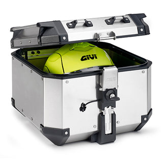 Givi MonoKey Trekker Outback 42 Litre Motorcycle Top Cases - Aluminium