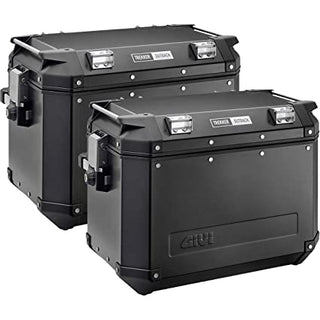 Givi OBKN48BPACK2 Trekker Panniers 48 Litre Outback Cam-Side Cases Pair - Black-Line