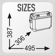Givi OBKN48BR Trekker 48 Litre Outback Right Side- Cases  - Black Line