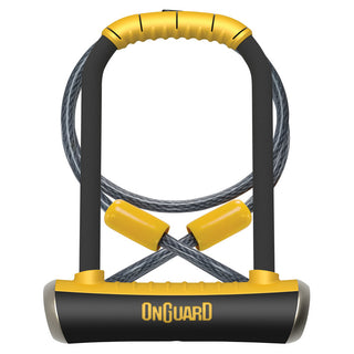 On Guard U-Lock & Cable - Pitbull - U-Lock 14mm X 11.5cm X 23cm - Cable 10mm X 120cm