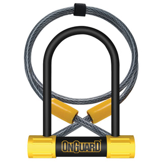 On Guard U-Lock & Cable - BulldOn Guard - U-Lock 13mm X 9cm X 14cm - Cable 10mm X 120cm