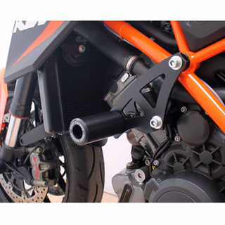 Oggy Knobbs KTM 1290SD 13-16 (Black Frame Slider Kit; Steel Brackets)