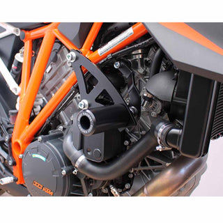 Oggy Knobbs KTM 1290SD 13-16 (Black Frame Slider Kit; Steel Brackets)