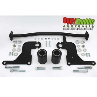 Oggy Knobbs GSXR1000 09-16 Frame Slider Kit; NO CUT - Black