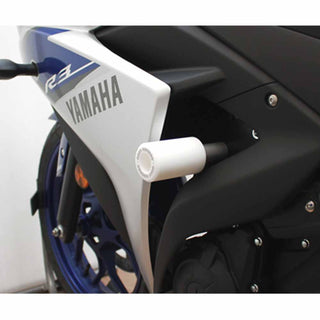 Oggy Knobbs YZF-R3 15-18 Frame Slider Kit - White
