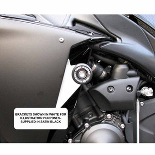 Oggy Knobbs R1 09-14 Frame slider Kit NO Cut - Black
