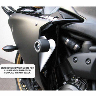 Oggy Knobbs R1 09-14 Frame slider Kit NO Cut - Black