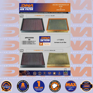 DNA AIR FILTER VW AMAROK 2.0T 2.0D 3.0D V6 10-21