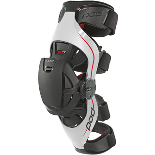 Pod K4 Motocross Dirt Bike Protection Racing Right Knee Brace - Grey/Red