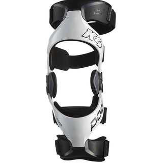 Pod K4 2.0 Motocross Dirt Bike Protection Racing Left Knee Brace - White/Black