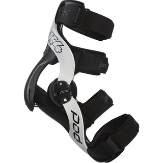 Pod K4 2.0 Motocross Dirt Bike Protection Racing Left Knee Brace - White/Black