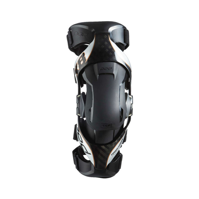 Pod K8 2.0 Motocross Dirt Bike Protection Racing Right Knee Brace - Carbon/Silver