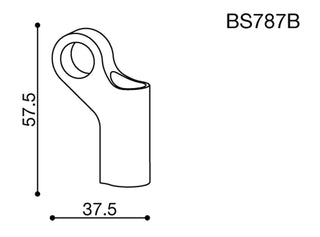 Rizoma Side Mount Mirror Adapter Black for BMW/Kawasaki Some Models/KTM 1290 R/1290 Super Adventure S/1290 Super Duke R