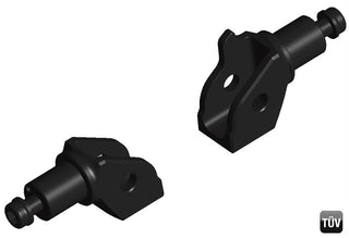 Rizoma Peg Adaptors For Footpegs PE801B - Black