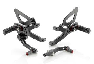 Rizoma Sport R Rear Sets PER128B - Black