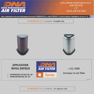 DNA BEAR 650 24-25, CONTINENTAL GT 650 & INTERCEPTOR 650 MODELS 18-25 Performance Air Filter