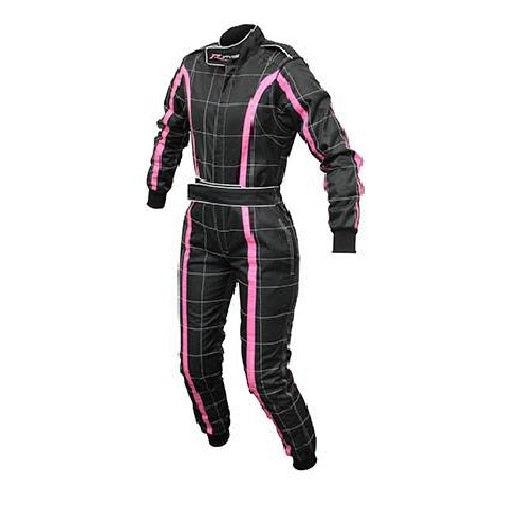 Rjays Youth Racestar Level 2 Kart Suit - Black/Pink/White