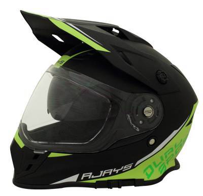 Rjays Dakar II Helmet - Black/Hi-Viz