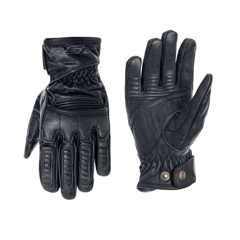 RST Roadster Classic Leather Motorcycle Gloves - Black