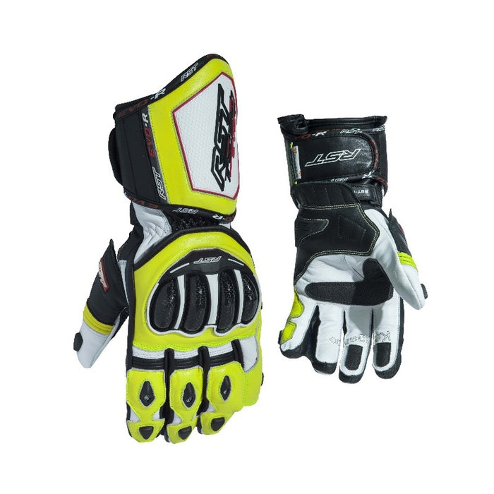 RST TracTech Evo R Race Motorcycle Glove - Fluro Yellow