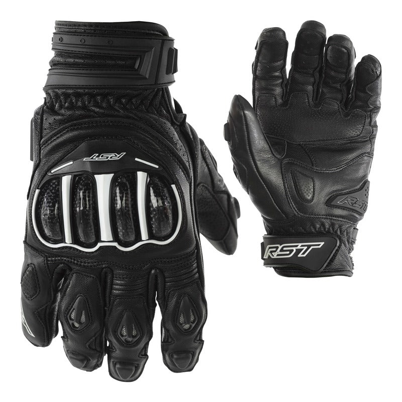 RST Tractech Evo Short CE Motorcycle Gloves - Black