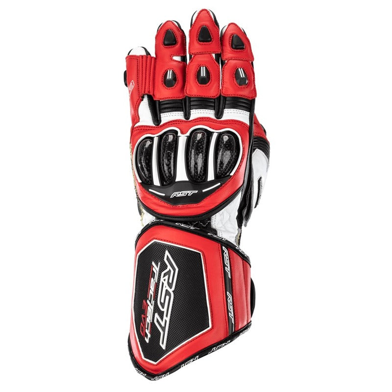 RST Tractech Evo-4 Ce Race Gloves - Fluro Red